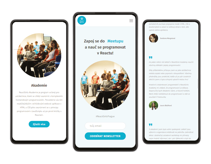 ReactGirls project